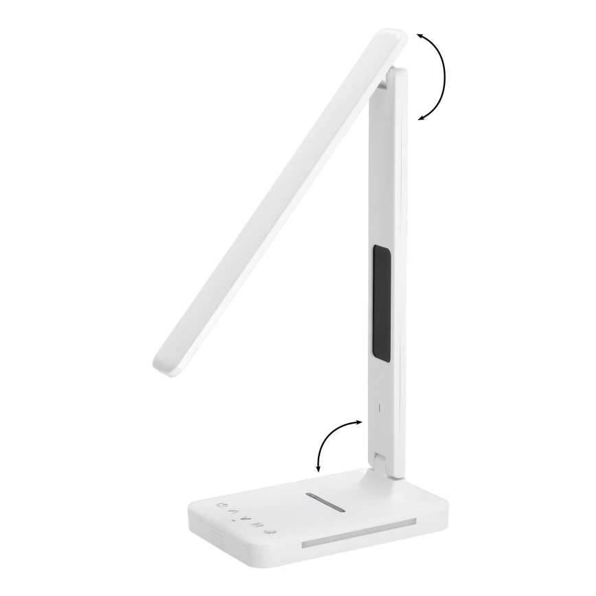 Lampada da tavolo LED dimmerabile con ricarica wireless	 QI, display e Porta USB LED/7W/230V 3000-6000K bianco