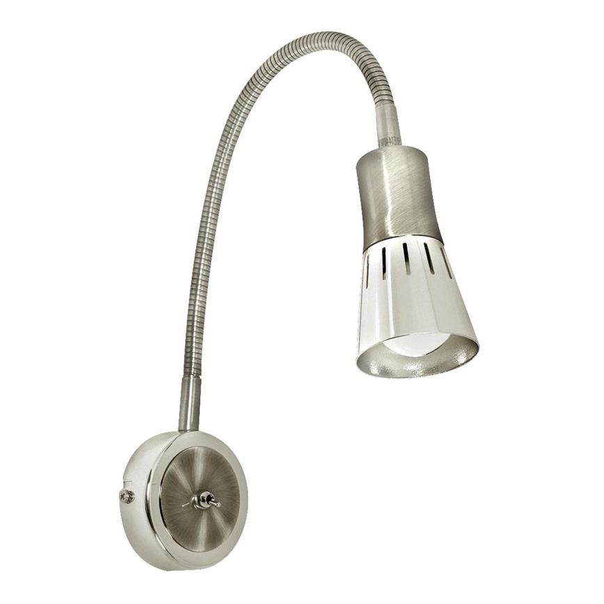 Lampada flessibile ARENA 1xE14/40W/230V cromo opaco