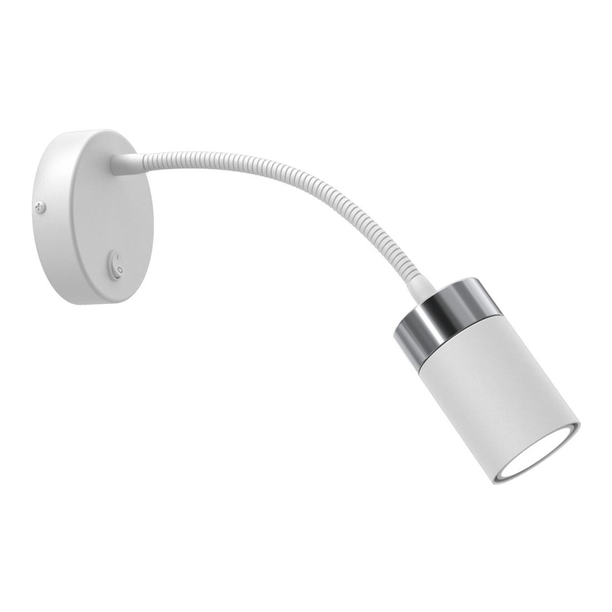 Lampada flessibile JOKER 1xGU10/8W/230V bianco/cromo opaco