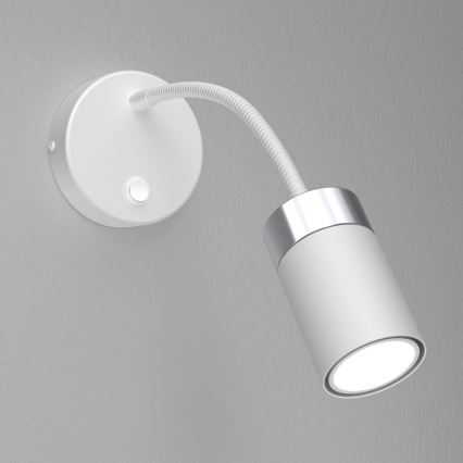 Lampada flessibile JOKER 1xGU10/8W/230V bianco/cromo opaco