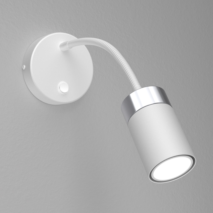 Lampada flessibile JOKER 1xGU10/8W/230V bianco/cromo opaco