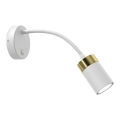 Lampada flessibile JOKER 1xGU10/8W/230V bianco/oro