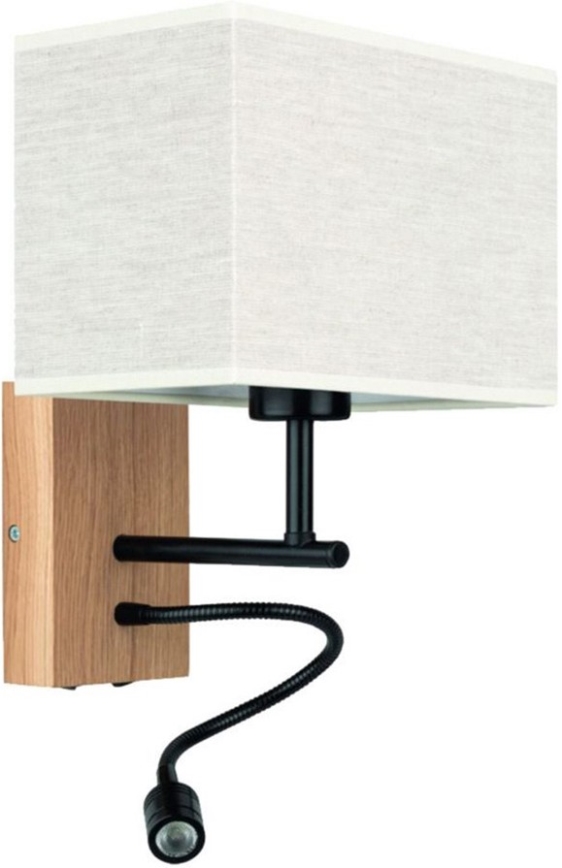 Lampada flessibile LED BOHO 1xE27/25W + LED/1W/230V rovere