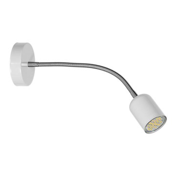 Lampada flessibile MAXI 1xGU10/40W/230V bianca