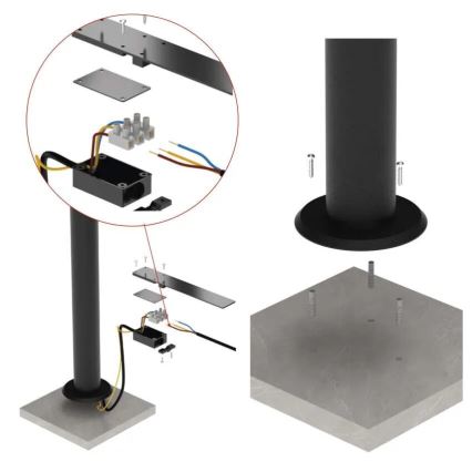 Lampada flessibile per esterni NIKA LED/12,5W/230V IP44 50 cm