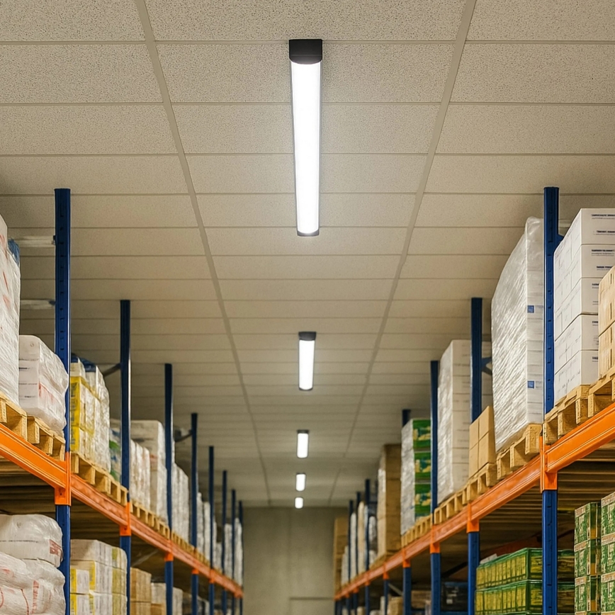 Lampada fluorescente a LED 36W/230V 4000K 120 cm, nera