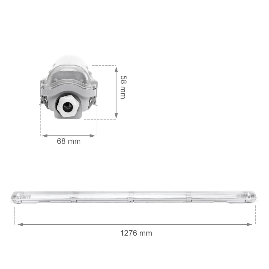 Lampada fluorescente pesante LIMEA T8 1xG13/20W/230V IP65 120cm