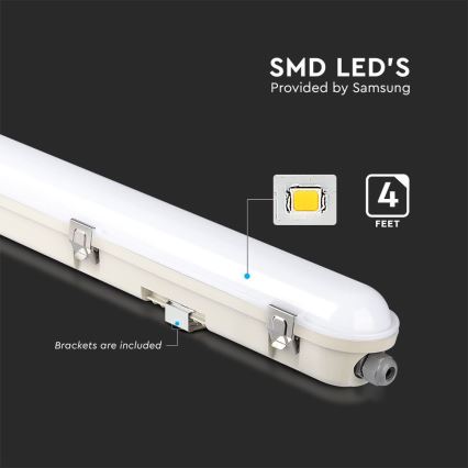Lampada fluorescente tecnica LED con modulo di emergenza EMERGENCY LED/36W/230V 4000K 120cm IP65