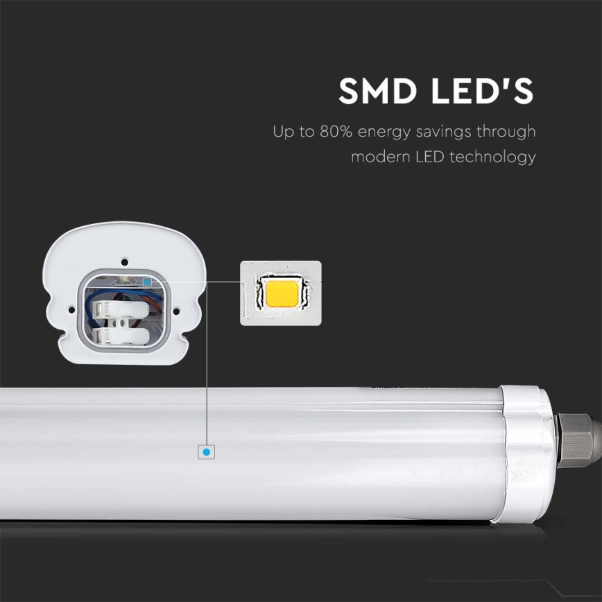 Lampada fluorescente tecnica LED G-SERIES LED/18W/230V 4000K IP65 60 cm