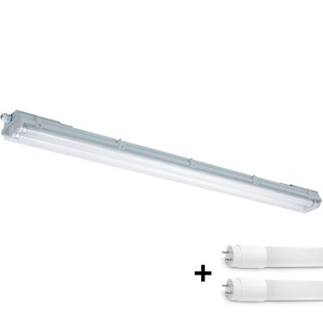 Lampada fluorescente tecnica LED T8 2xG13/18W/230V 4000K IP65 128,5 cm