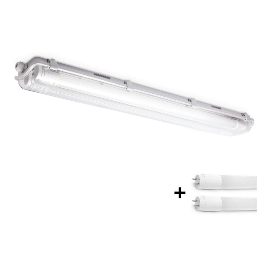 Lampada fluorescente tecnica LED T8 2xG13/9W/230V 4000K IP65 67,5 cm