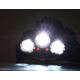 Lampada frontale a LED ricaricabile con luce rossa LED/16W/7,4V IP44 nero/blu