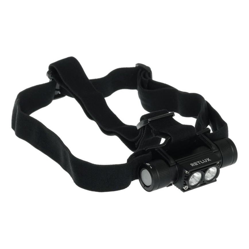 Lampada frontale in alluminio ricaricabile a LED LED/2600 mAh IP66
