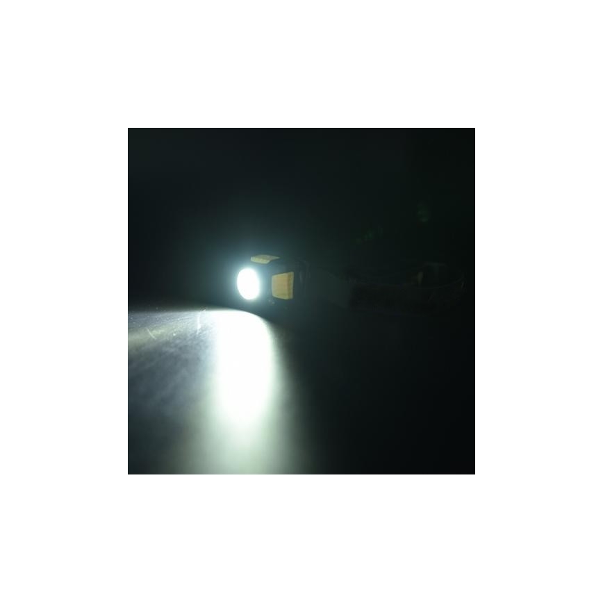 Lampada frontale LED 2xLED/5W/3xAAA + LED/3W