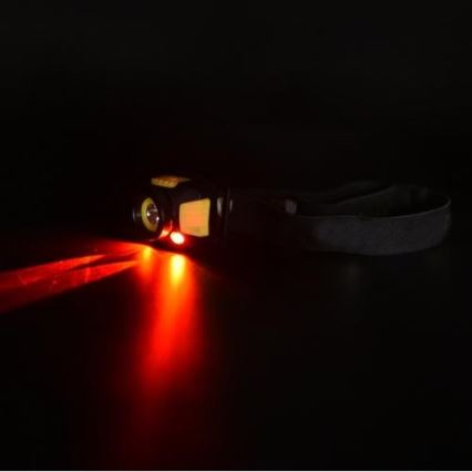 Lampada frontale LED 2xLED/5W/3xAAA + LED/3W
