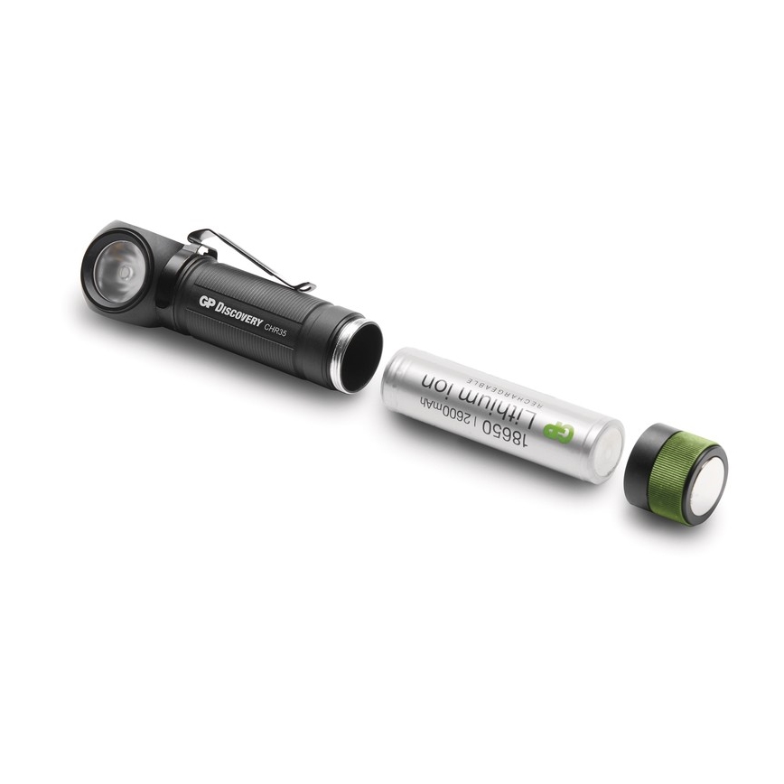 Lampada frontale LED GP DISCOVERY CHR35 LED/3,7V/2600mAh