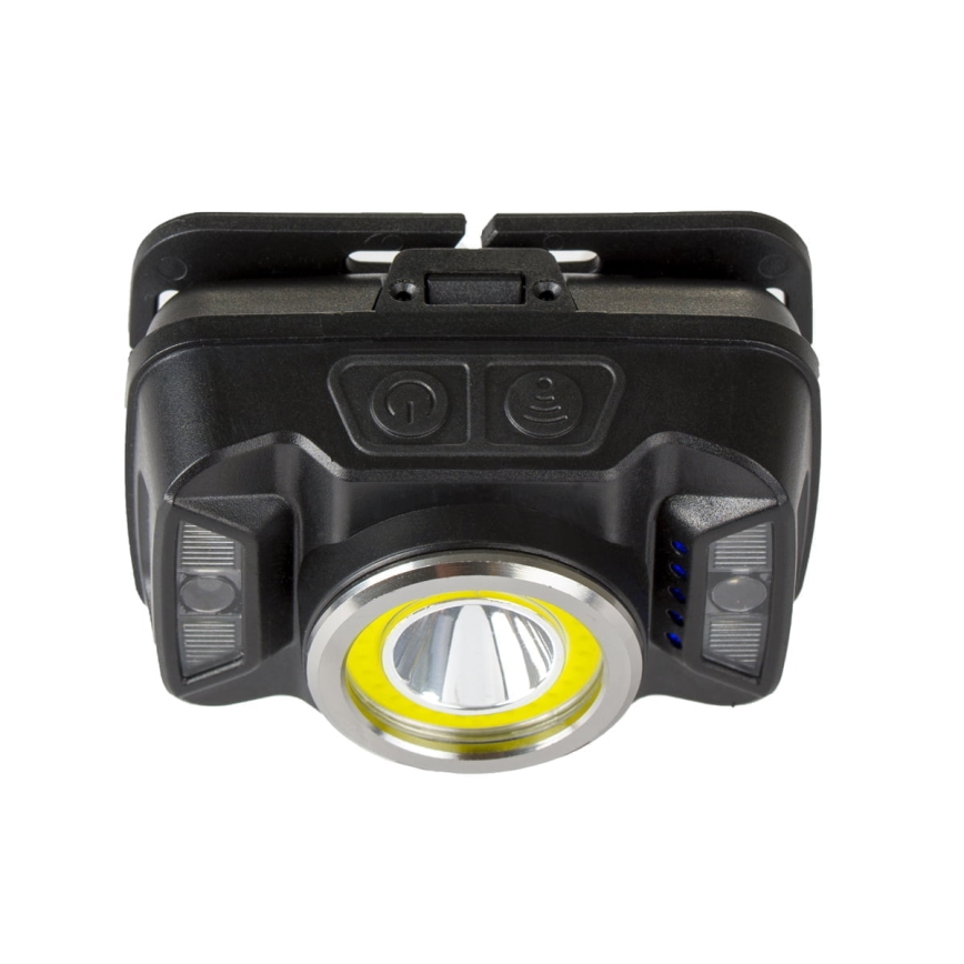 LED Dimmerabile ricaricabile lampada da testa con sensore e luce rossa LED/15W/5V IP66 430 lucente 1800 mAh