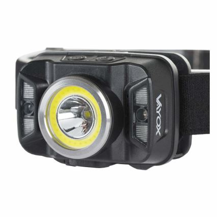 LED Dimmerabile ricaricabile lampada da testa con sensore e luce rossa LED/15W/5V IP66 430 lucente 1800 mAh
