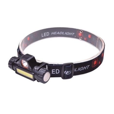Solight WN32 − Lampada frontale LED ricaricabile LED/3W/COB/USB