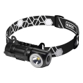 Lampada frontale ricaricabile a LED dimmerabile / 800 mAh, 3,7 V
