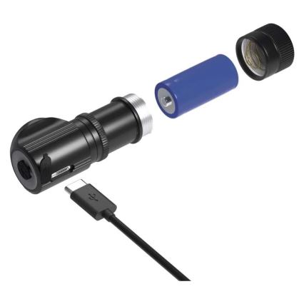 Lampada frontale ricaricabile a LED dimmerabile / 800 mAh, 3,7 V
