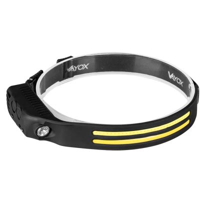 Lampada frontale ricaricabile a LED dimmerabile con sensore 3xLED/5V IP44 300 shiny 1200 mAh