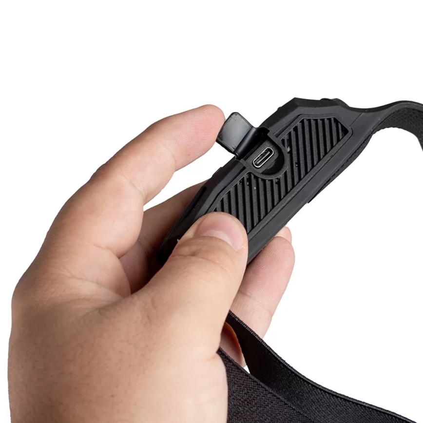 Lampada frontale ricaricabile a LED dimmerabile con sensore 3xLED/5V IP44 300 shiny 1200 mAh