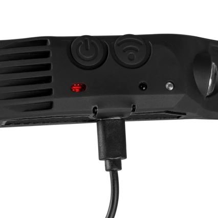 Lampada frontale ricaricabile a LED dimmerabile con sensore 3xLED/5V IP44 300 shiny 1200 mAh