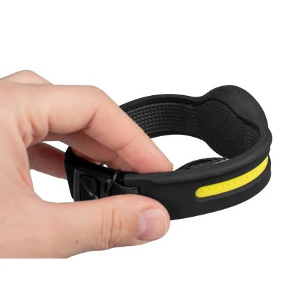 Lampada frontale ricaricabile dimmerabile a LED con luce rossa, 5 V, IPX4, 550 lm, 600 mAh