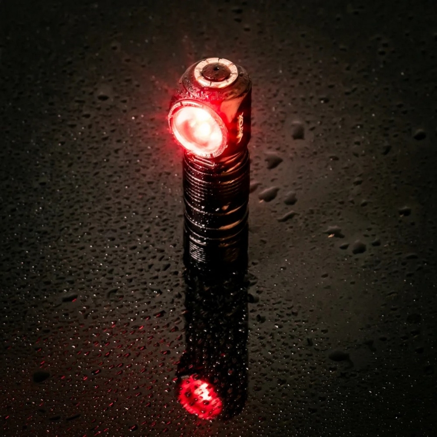 Lampada frontale ricaricabile a LED dimmerabile con luce rossa 3 in 1 LED/10W/5V IP66 500 lm 800 mAh