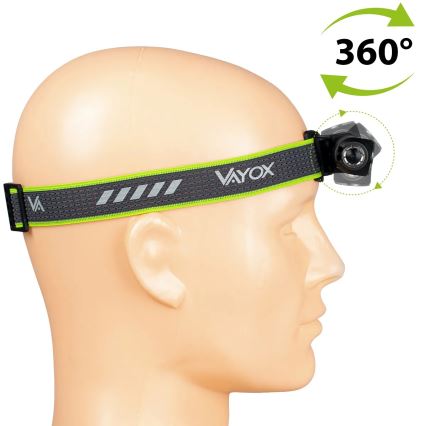 Lampada frontale ricaricabile a LED dimmerabile con luce rossa 3 in 1 LED/10W/5V IP66 500 lm 800 mAh