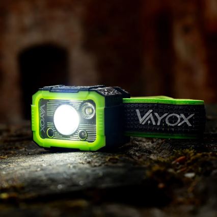 Lampada frontale ricaricabile dimmerabile a LED con sensore 10W/5V IP66 750 lm 1500 mAh