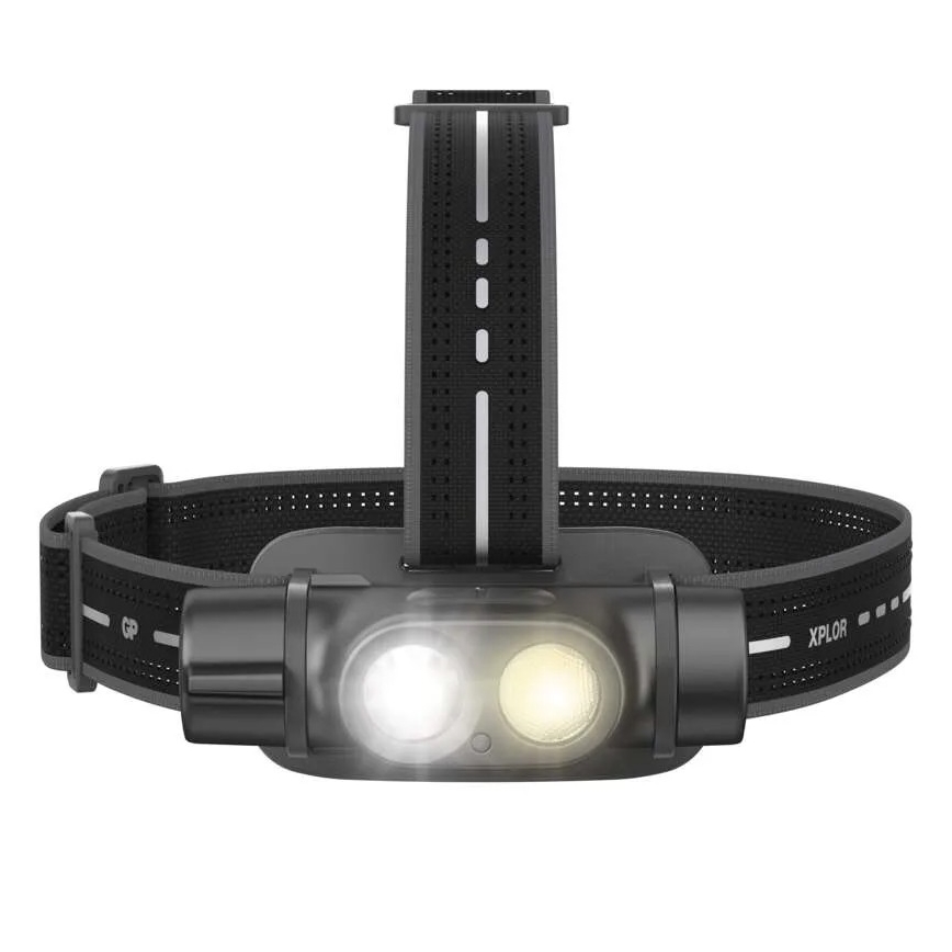 Lampada frontale ricaricabile dimmerabile GP XPLOR PHR19 LED/1x18650/5V IPX8