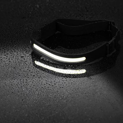 Lampada frontale ricaricabile dimmerabile a LED con sensore 2xLED/5V IP44 350 lm 1200 mAh