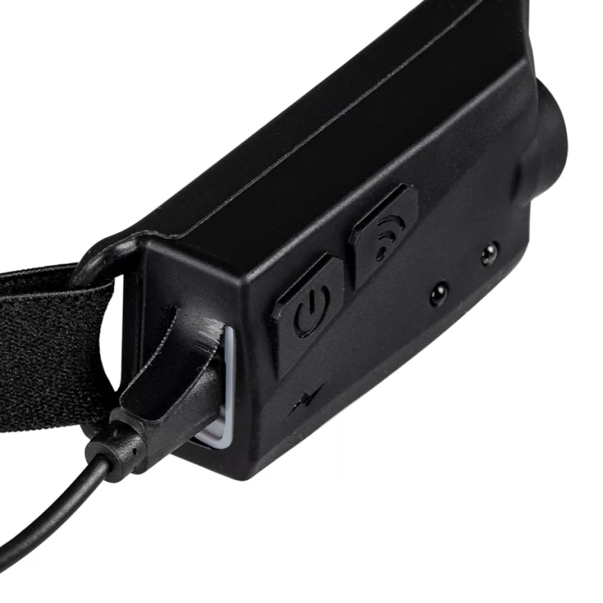 Lampada frontale ricaricabile dimmerabile a LED con sensore 2xLED/5V IP44 350 lm 1200 mAh