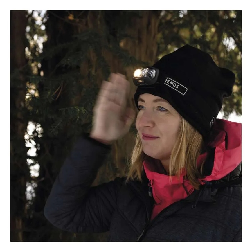 Lampada frontale ricaricabile LED/USB 1200 mAh