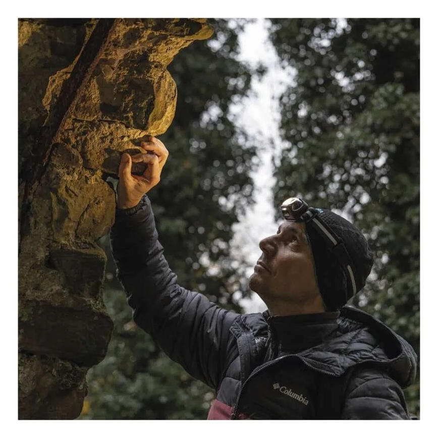 Lampada frontale ricaricabile LED/USB 1200 mAh