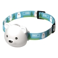 Lampada frontale ricaricabile LED/USB 500 mAh a forma di orso