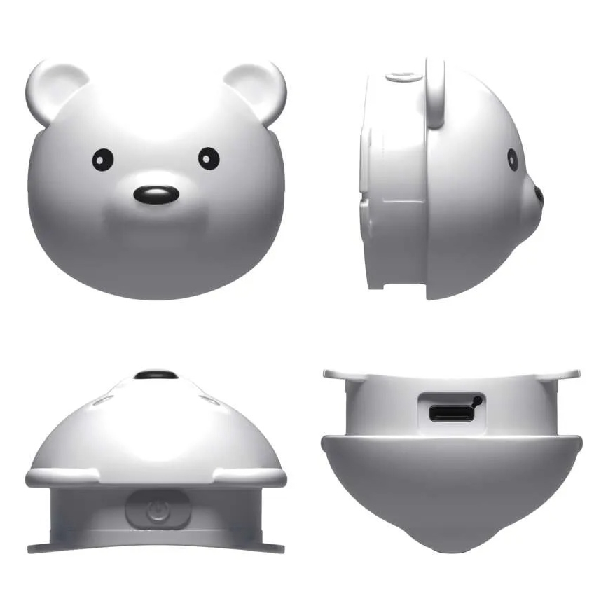 Lampada frontale ricaricabile LED/USB 500 mAh a forma di orso