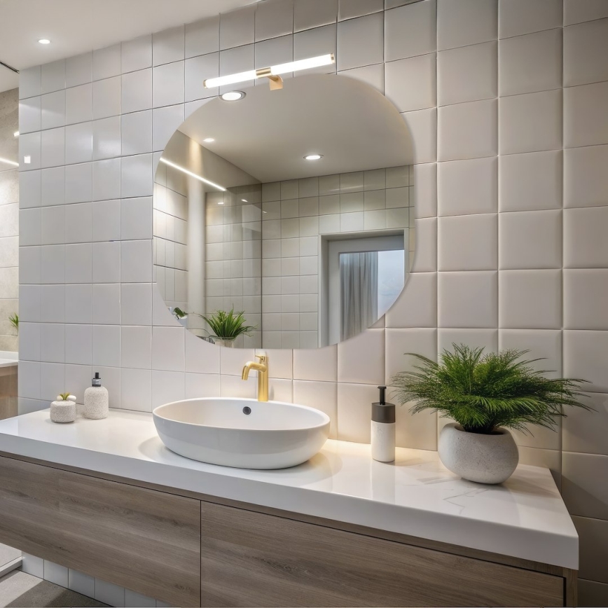 Lampada LED 2 in 1 per specchio da bagno APA LED/6W/230V 40 cm IP44 dorata