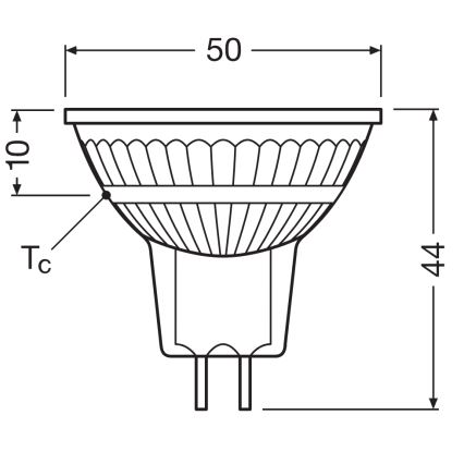 LED Lampadina a riflettore dimmerabile MR16 GU5,3/6,6W/12V 3000K 36° CRI 97 - Ledvance