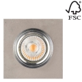 Lampada LED a sopensione VITAR 1xGU10/5W/230V calcestruzzo - certificato FSC