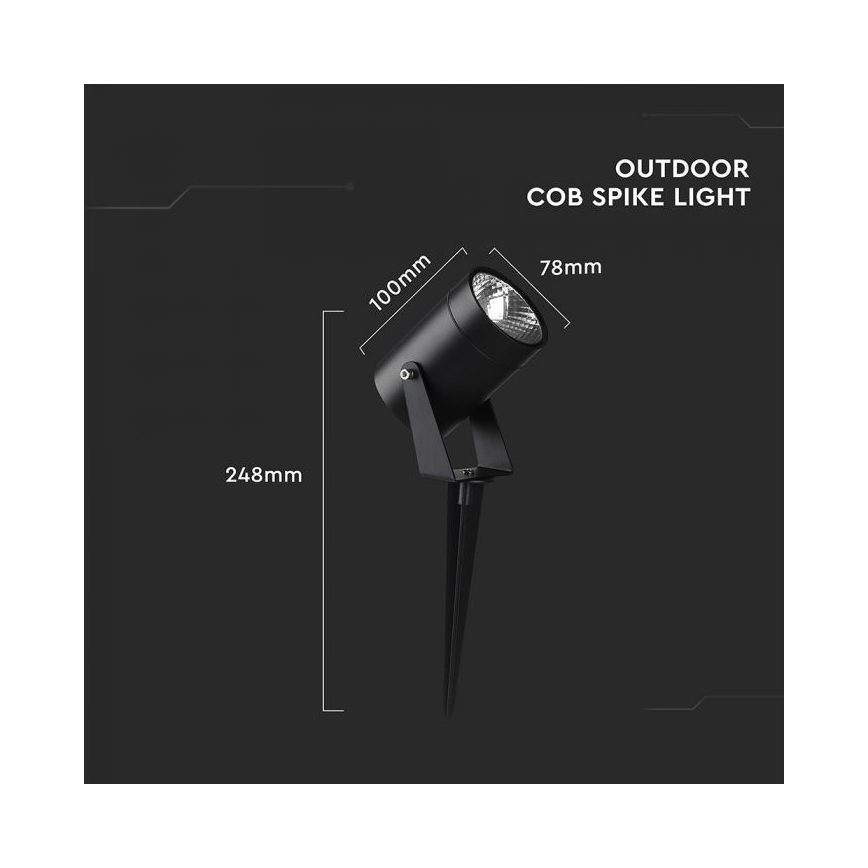 Lampada LED da esterno 10W 230V 3000K IP65