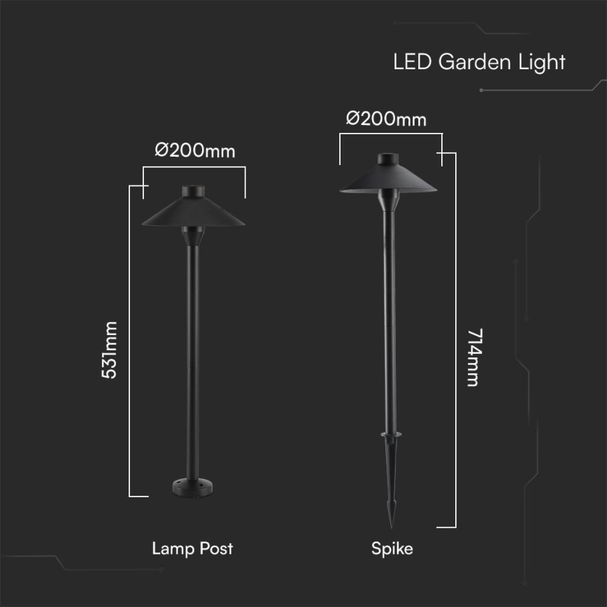 Lampada LED da esterno 2in1 LED/7W/230V IP65 3000K