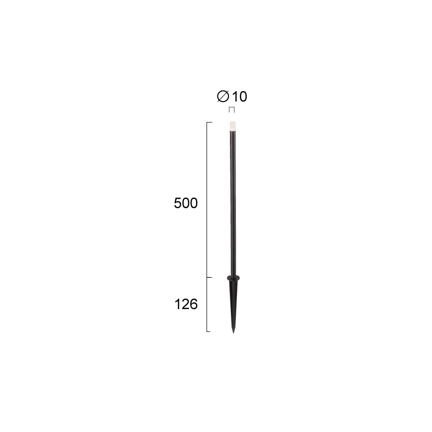 Lampada LED da esterno BAR LED/1W/24V IP65 nera