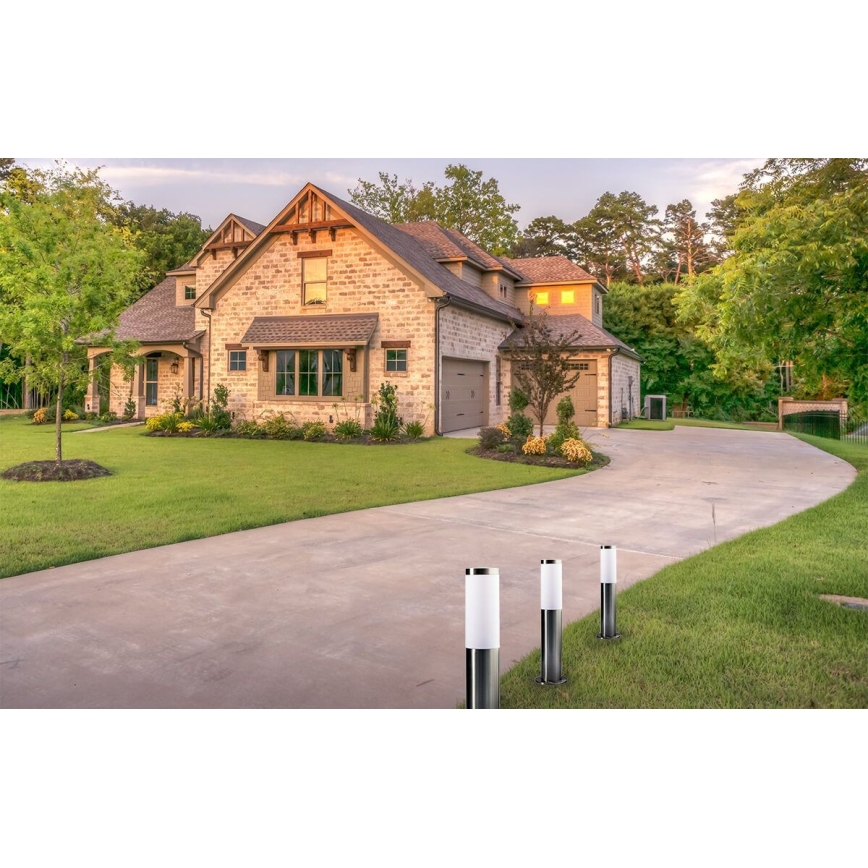 Lampada LED da esterno dimmerabile LIVIA 1xE27/6W/230V 2700-6500K Wi-Fi 45 cm IP44 argento