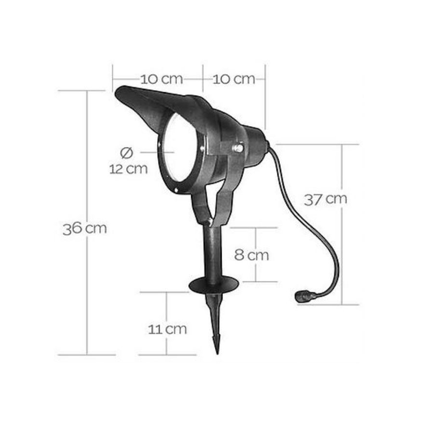 Lampada LED da esterno EASY CONNECT 1xGU10/10W/230V IP67 nero