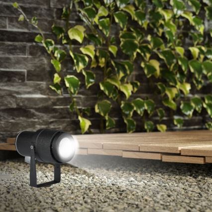 Lampada LED da esterno LED/12W/100-240V IP65 4000K nero