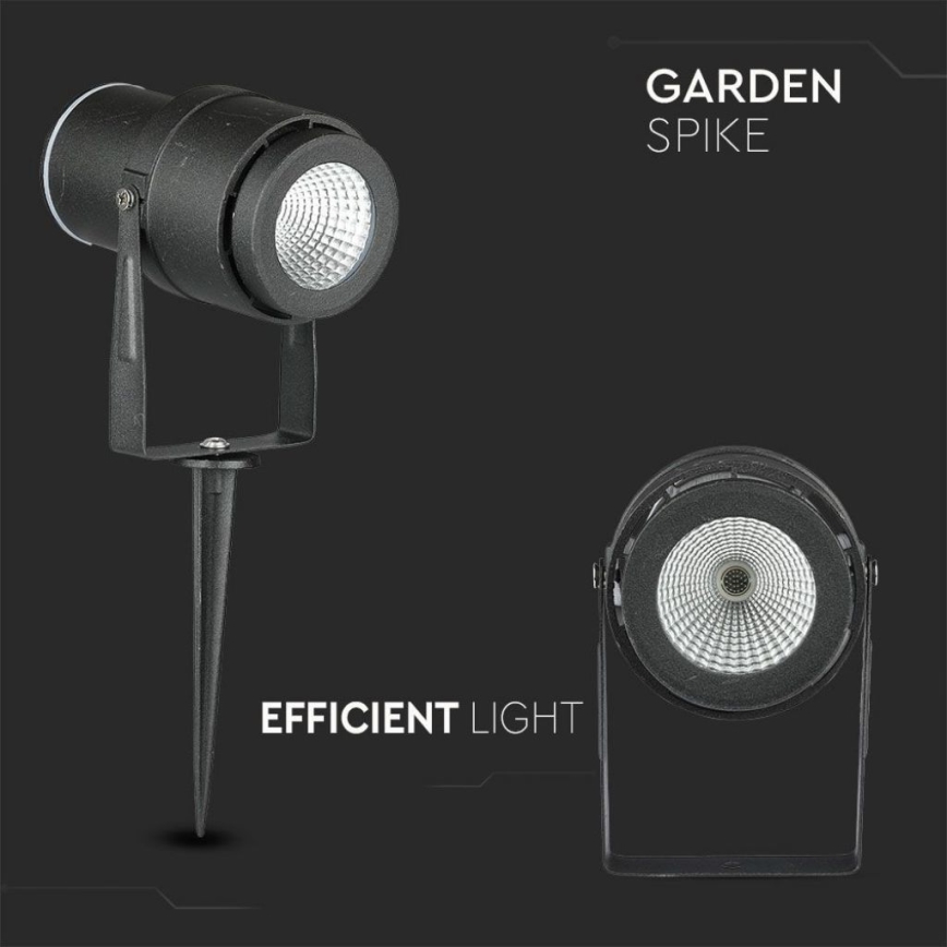 Lampada LED da esterno LED/12W/100-240V IP65 4000K nero