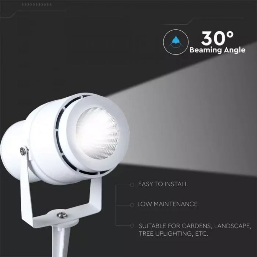 Lampada LED da esterno LED/12W/100-240V IP65 bianco - vetro verde
